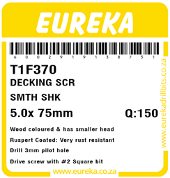 T1F370 - Decking Screw -T1F370_Label_T